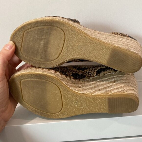 Vince Sonora Espadrilles Wedge Heels Sandals Size 5 - Picture 11 of 11